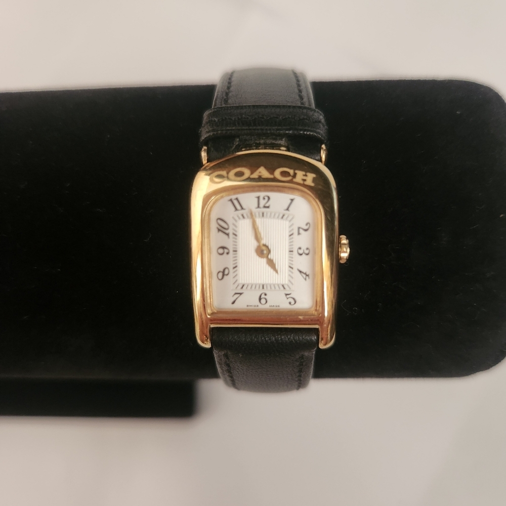 Coach Black and Gold Watch